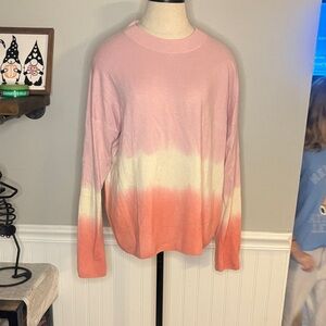 Vineyard Vines Pink and White cashmere Sweater